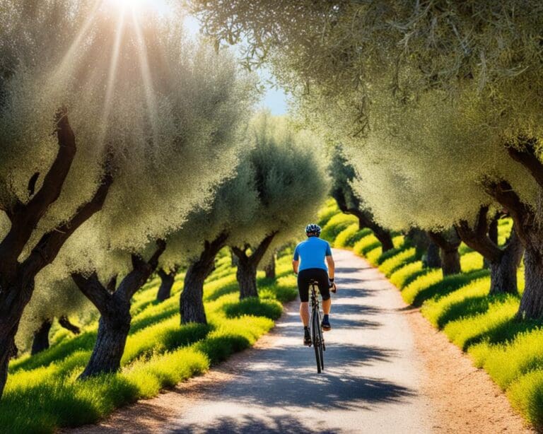 Radfahren durch Andalusien: Olivenhaine und weiße Dörfer