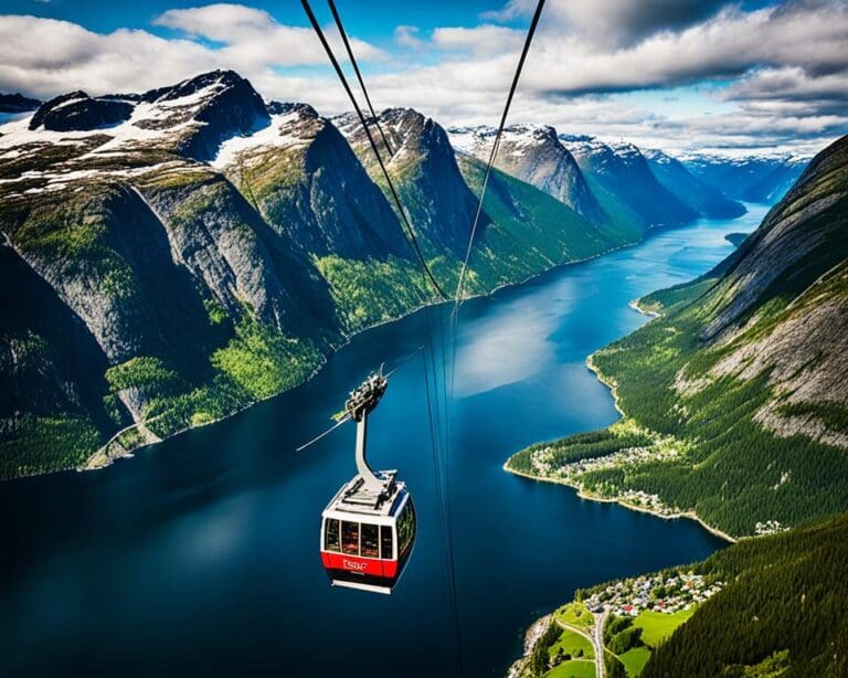 Seilbahnfahrten in Norwegen: Die besten Aussichten auf die Fjorde