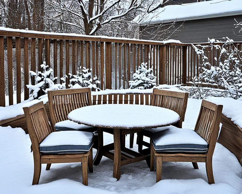 Terrassenmöbel: Pflege und Lagerung im Winter