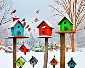 Vogelhäuser im Winter: So unterstützen Sie die Vögel richtig