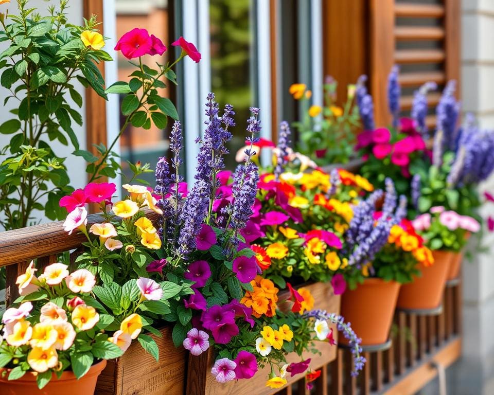 Blumen für den Balkon