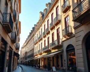 Historische Gassen in Bordeaux, Frankreich