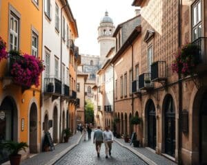 Historische Viertel in Coimbra, Portugal