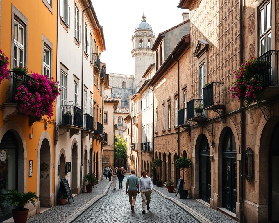 Historische Viertel in Coimbra, Portugal