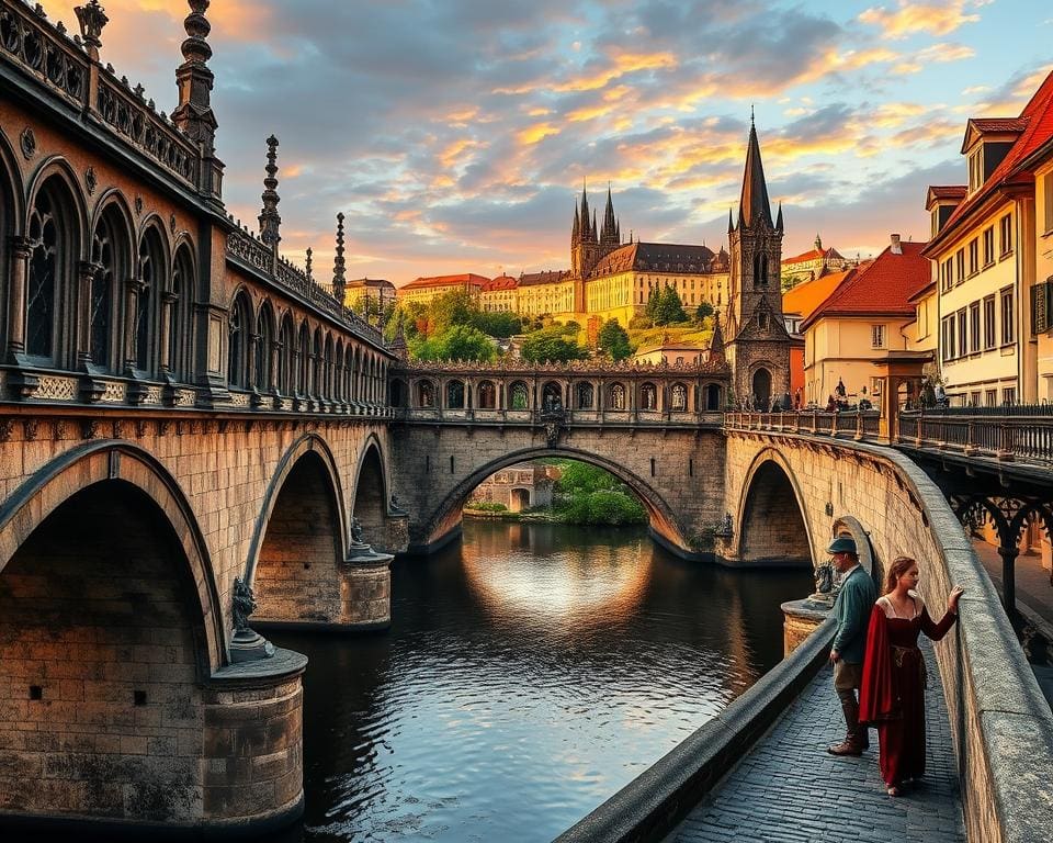 Mittelalterliche Brücken in Prag