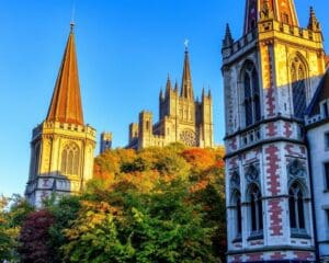 Mittelalterliche Türme in Gent, Belgien