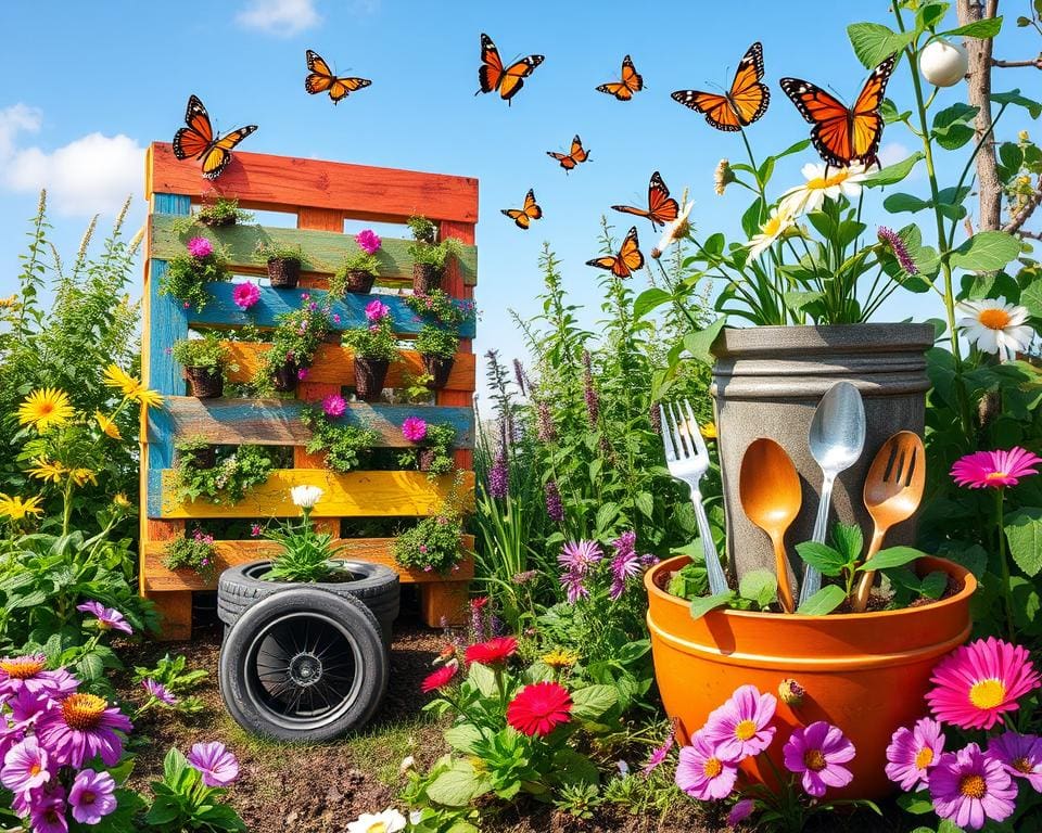 Recycling im Garten: Kreative Projekte für eine grüne Oase