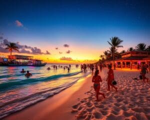 Strände und Nachtleben in Cancún, Mexiko