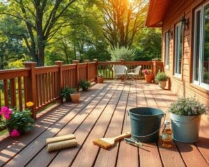 Terrassendielen richtig pflegen: So bleibt das Holz schön