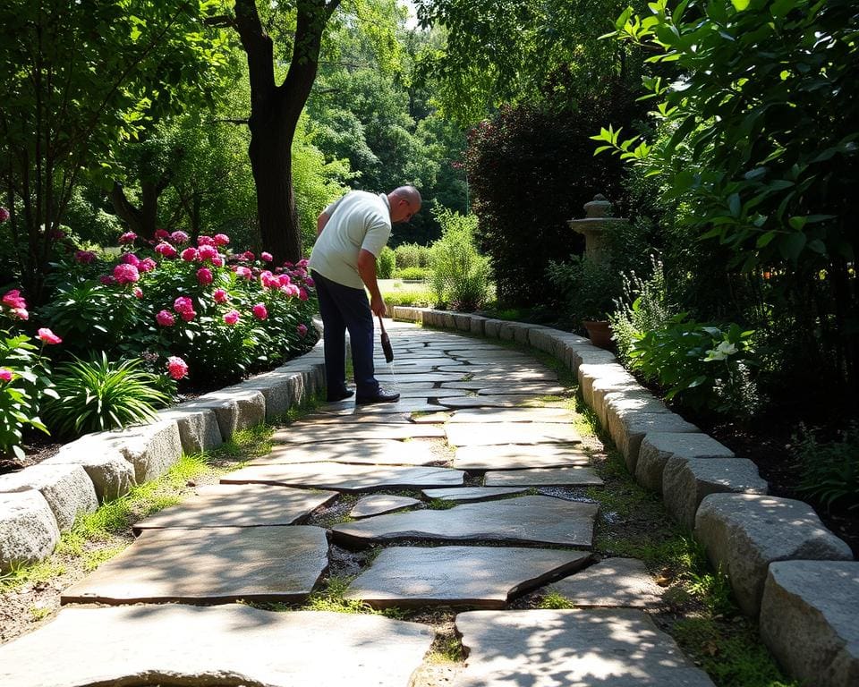 Tipps zur Pflege von Gartenwegen aus Naturstein