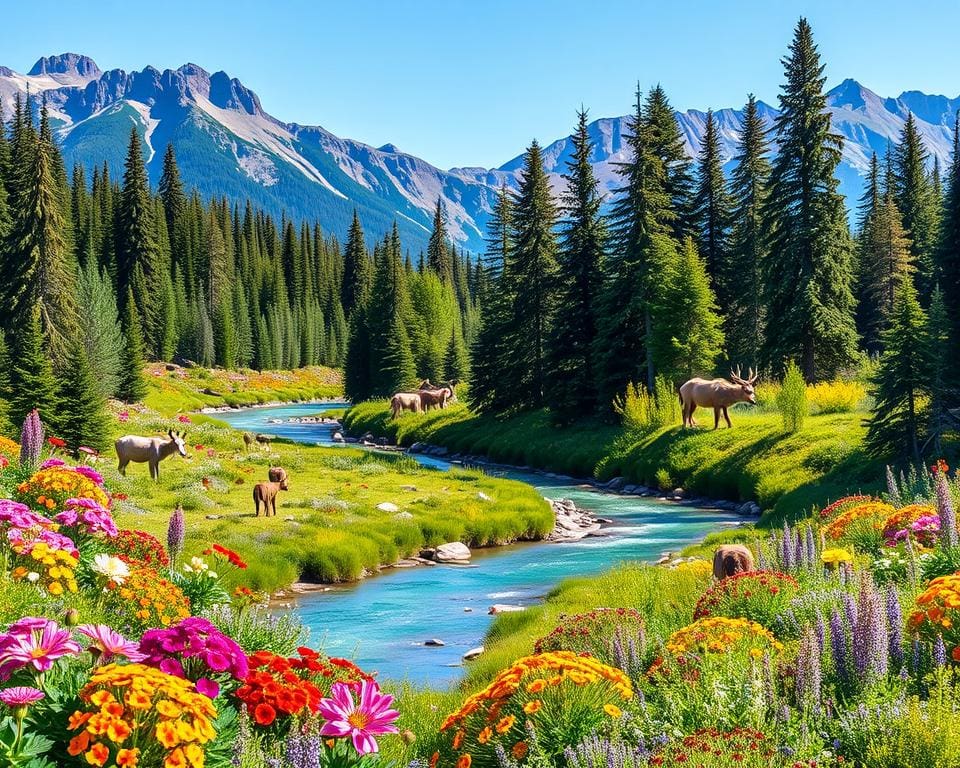 Vielfalt der Flora und Fauna im Kootenay-Nationalpark