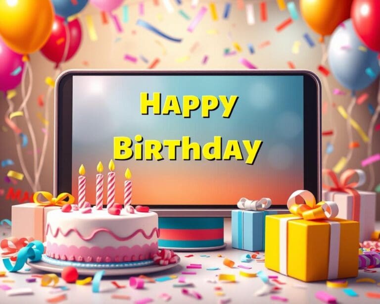 Elektronische Geburtstagskarten mit Video