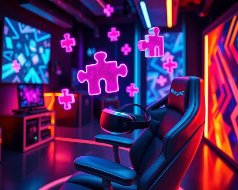 Elektronische Puzzle-Spiele mit VR-Unterstützung