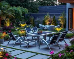 Intelligente Gartenmöbel mit Solarenergie