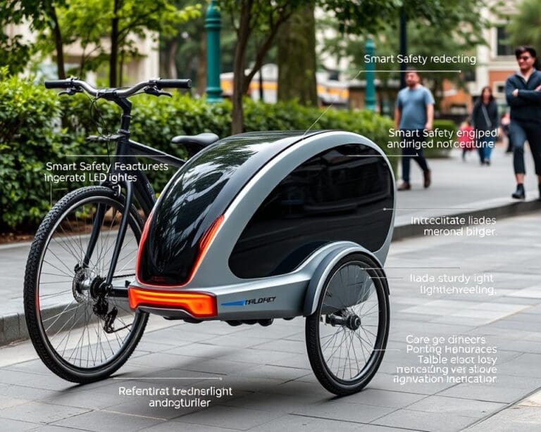 Smarte Fahrradanhänger mit Sicherheitsfunktionen