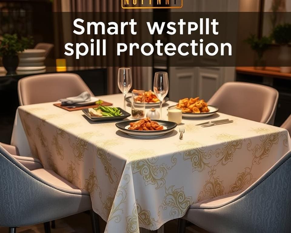 Smarte Tischdecken mit Fleckenschutz
