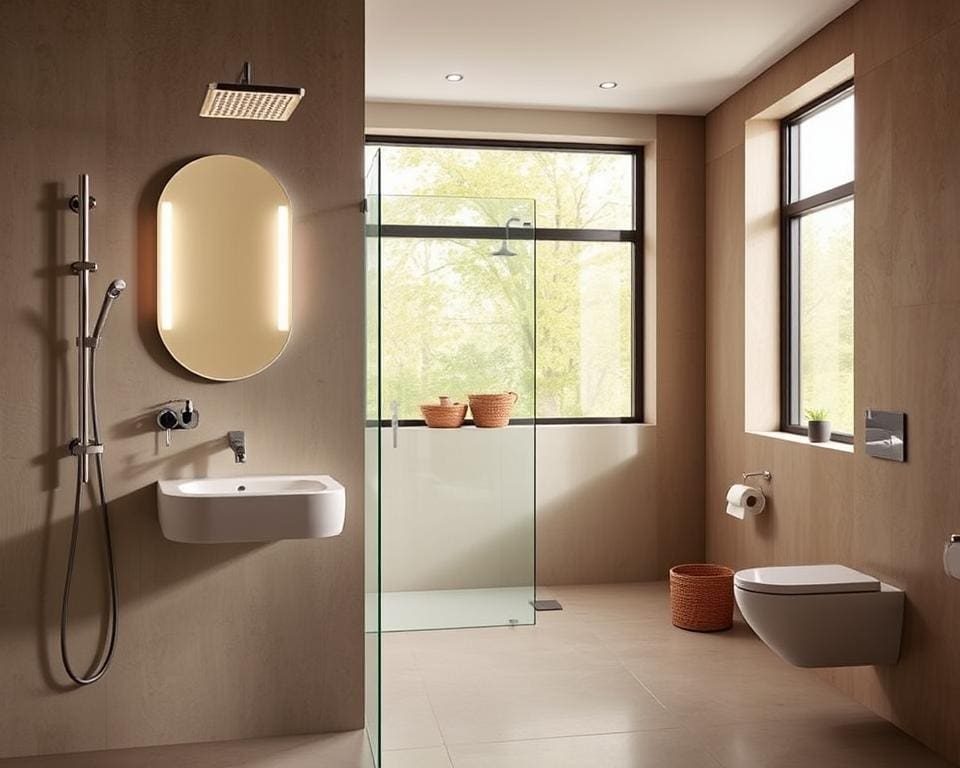 modernes Badezimmer mit Geberit Produkten