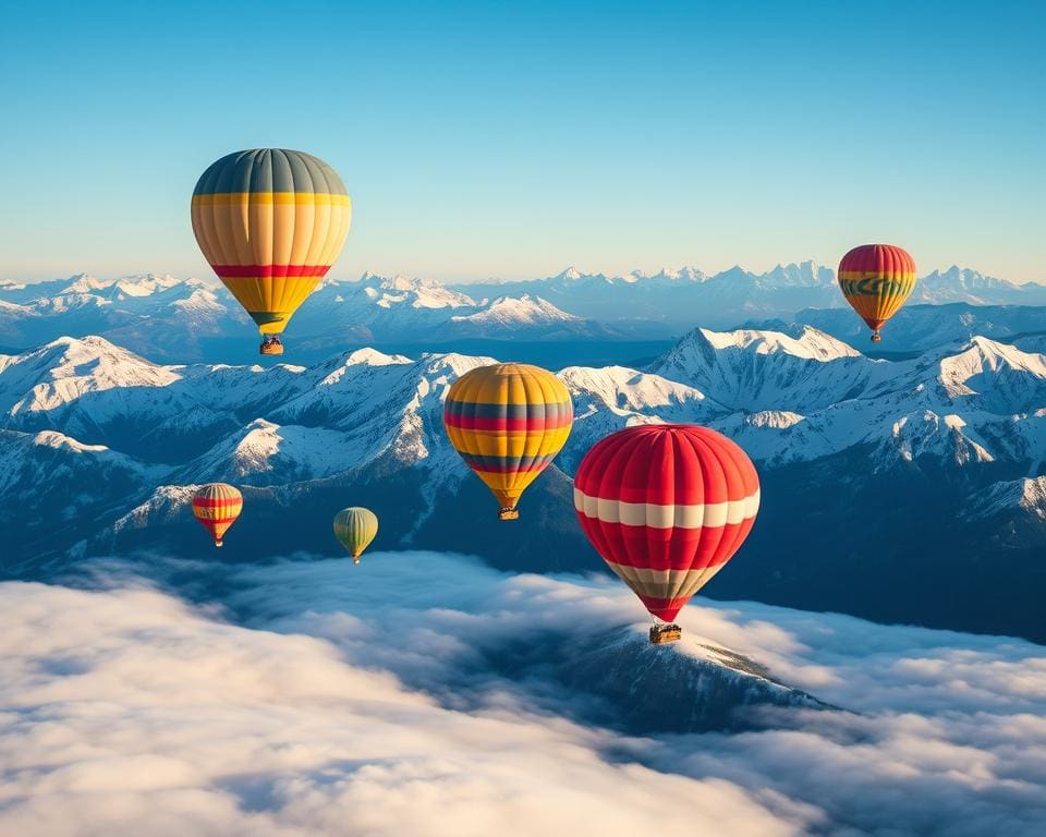 Ballonfahrten über die Alpen: Abenteuer über den Wolken