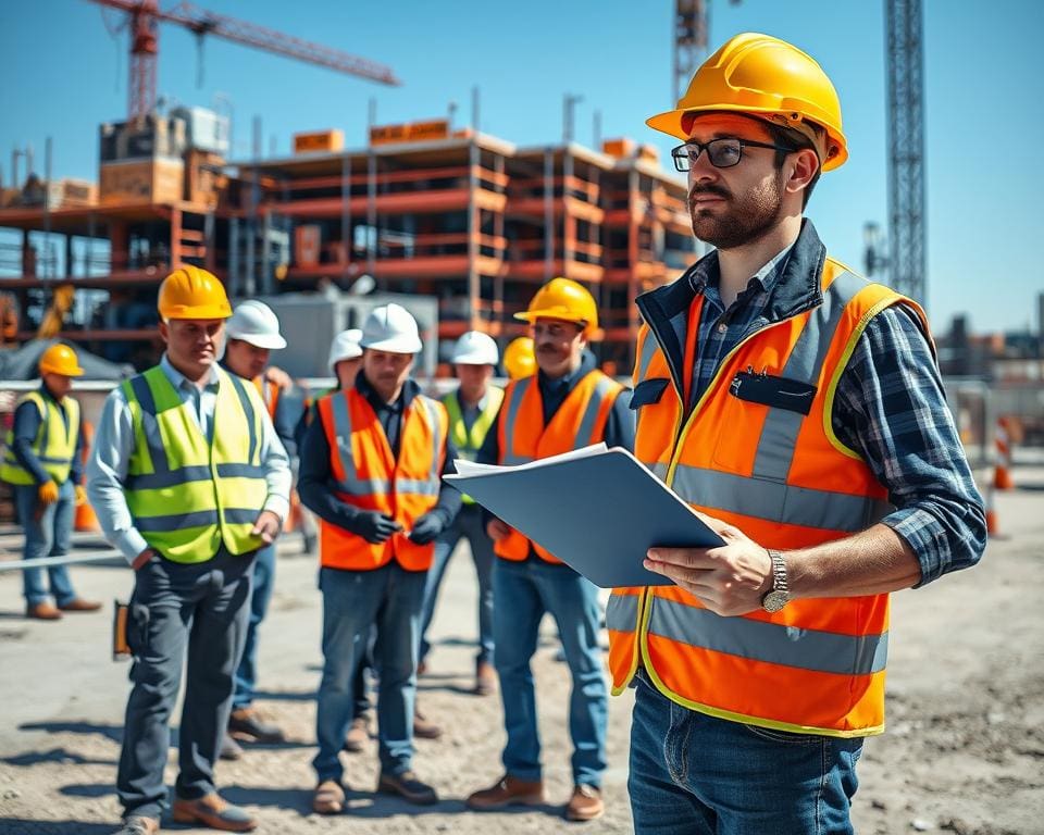 Baustellenaufseher: Sicherer Ablauf auf der Baustelle