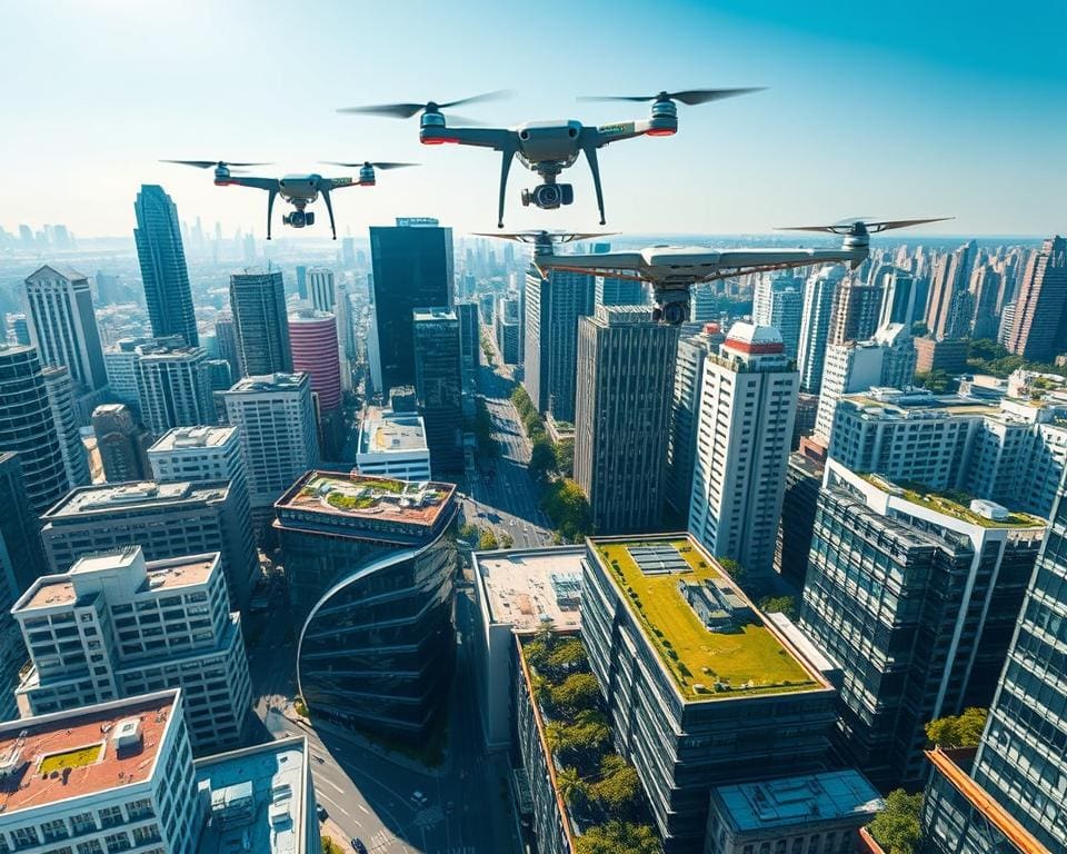 Effizienzsteigerung durch Drohnentechnologie in Städten