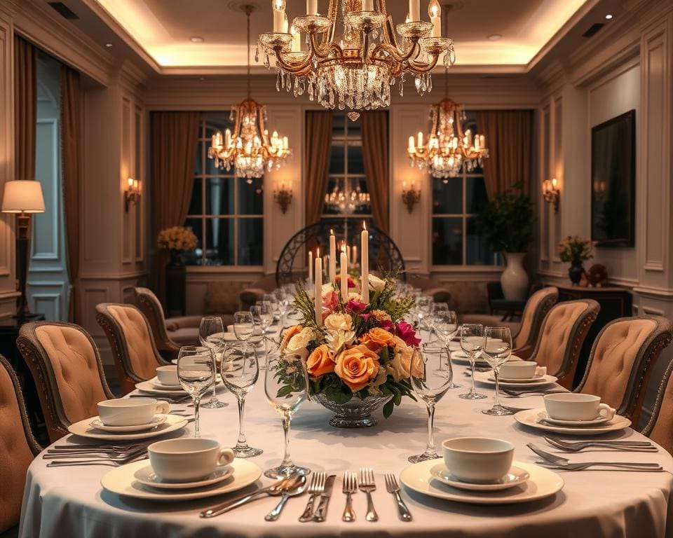 Esszimmerdekoration für einladende Dinnerpartys