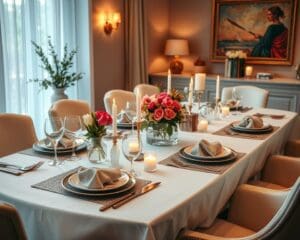 Esszimmerdekoration für einladende Dinnerpartys