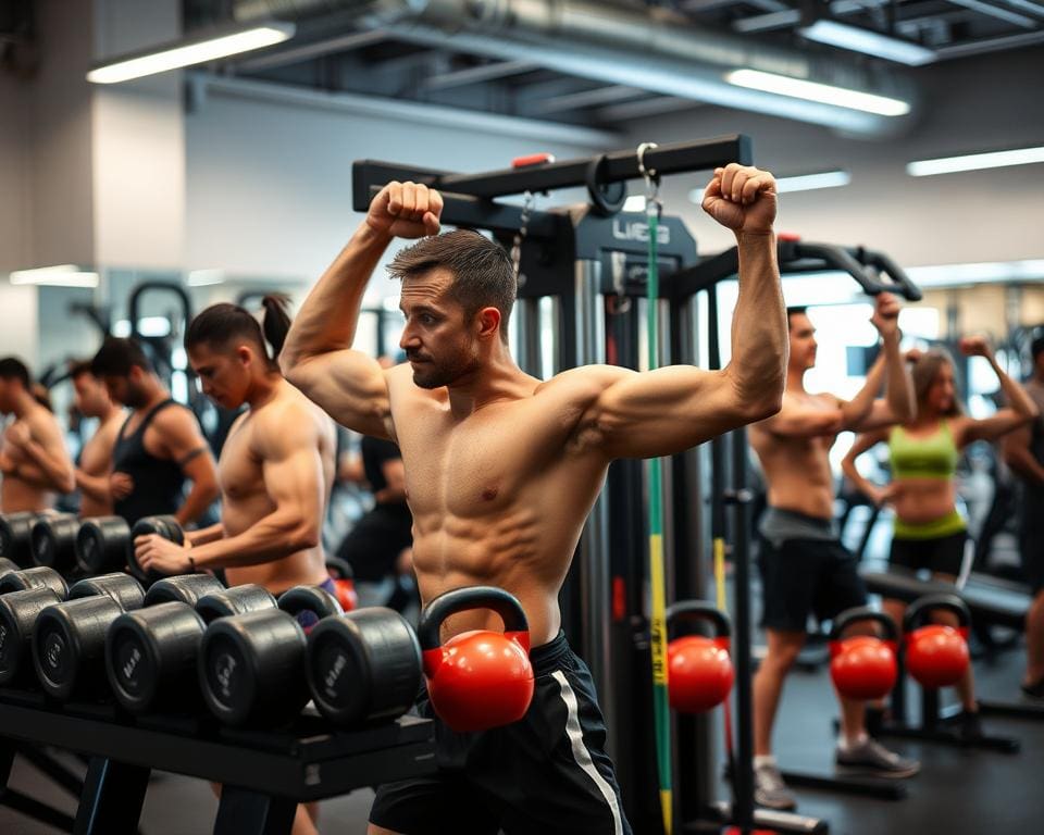 Krafttraining mit Fitnessgeräten