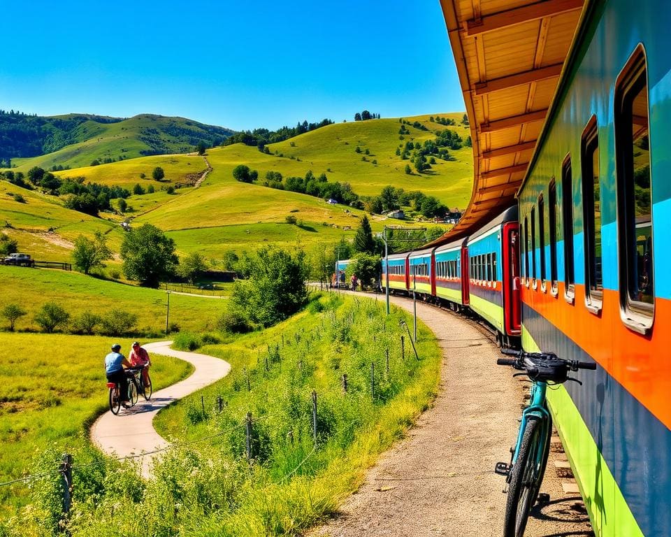 Nachhaltig reisen: Mit Bahn und Fahrrad unterwegs