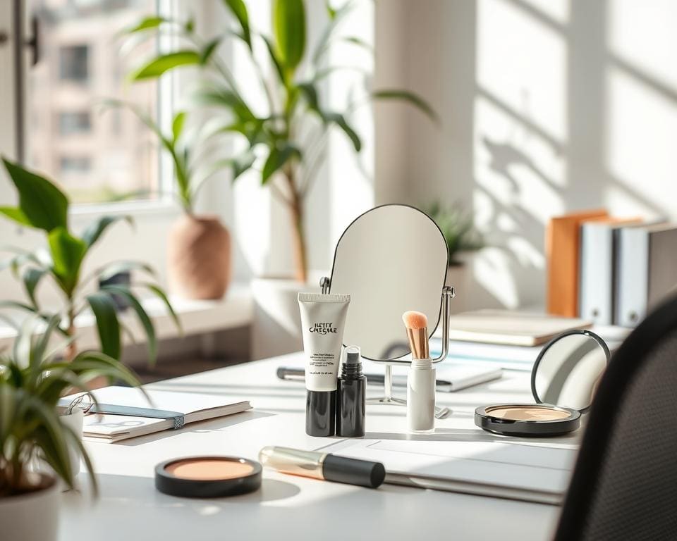 Natürliches Make-up im Büro