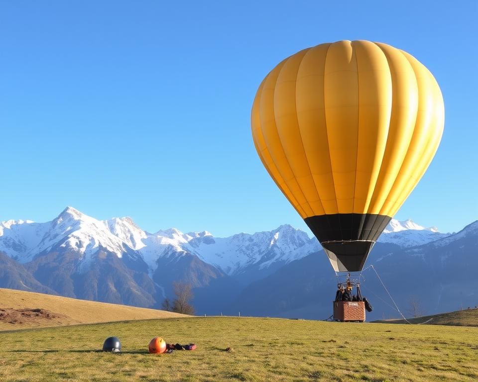 Sicherheitsvorkehrungen für die Ballonfahrt