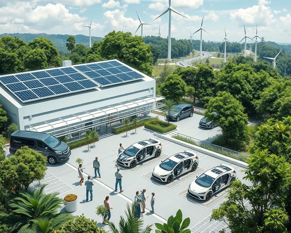 Umweltfreundliche Produktion von Autos