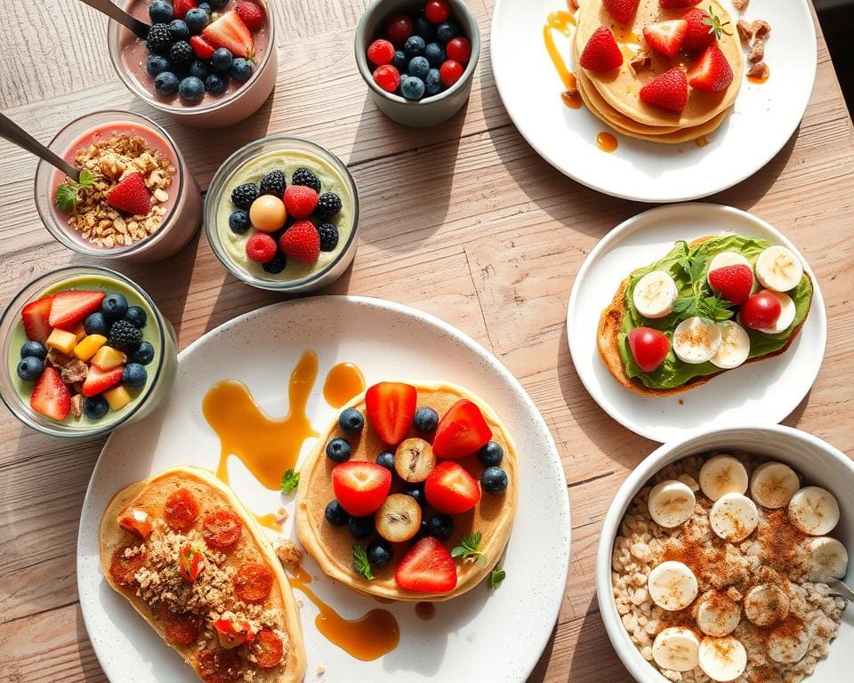 Vegane Rezepte für süße Frühstücksideen