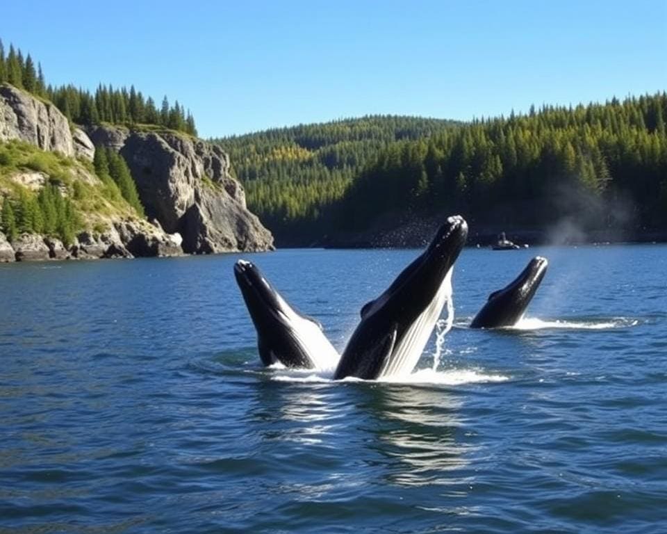 Walbeobachtungen in Tadoussac, Québec