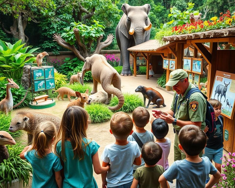 Wissensvermittlung im Zoo durch Zoopädagogen