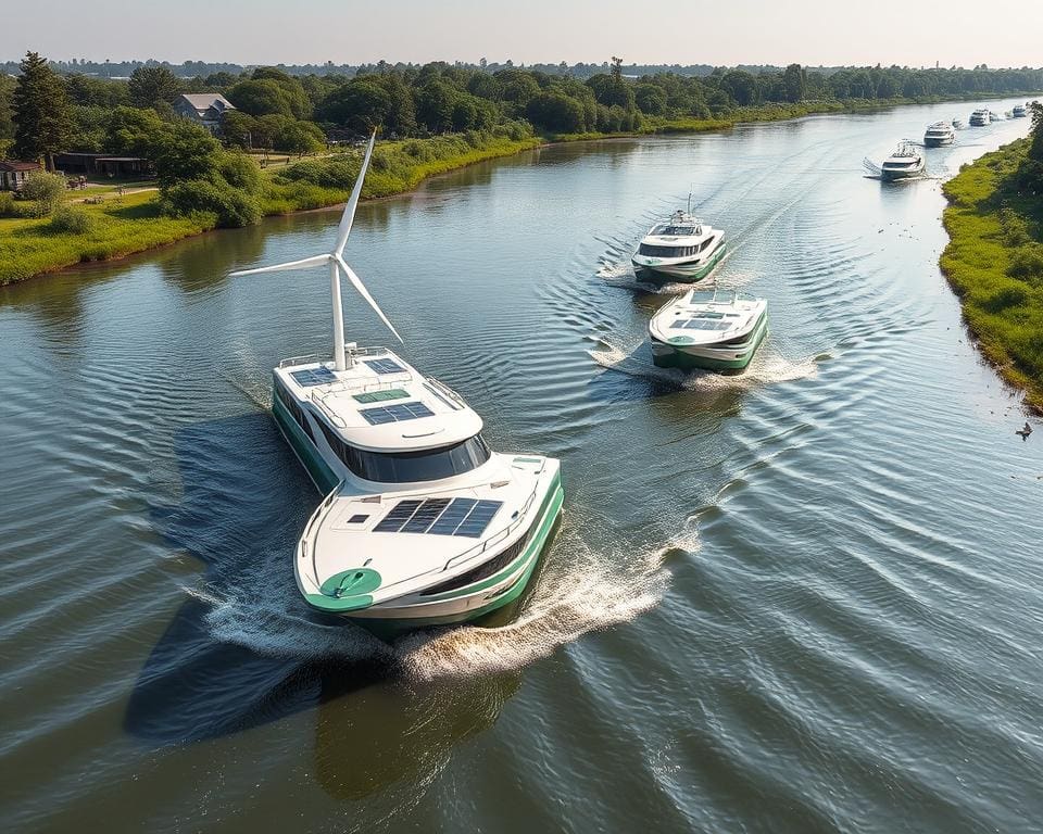 autonome Boote umweltfreundlicher Schiffsverkehr