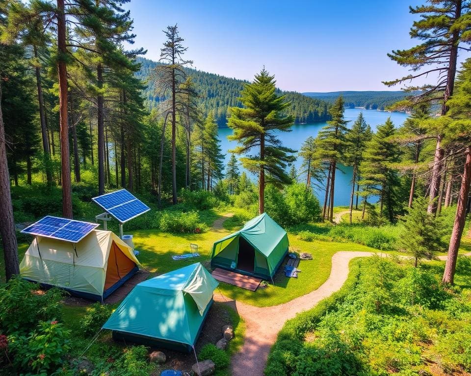 ökologische Praktiken in nachhaltigen Campingplätzen