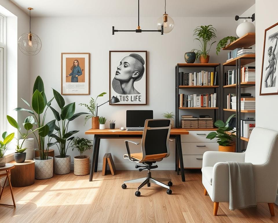 stylisches Arbeitszimmer