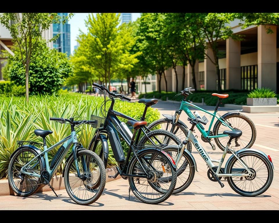 verschiedene Arten von E-Bikes