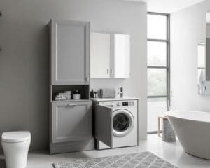 Badezimmermöbel mit integriertem Wäscheschrank