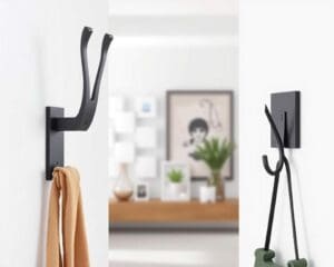 Dekorative Wandhaken aus Metall für moderne Flure