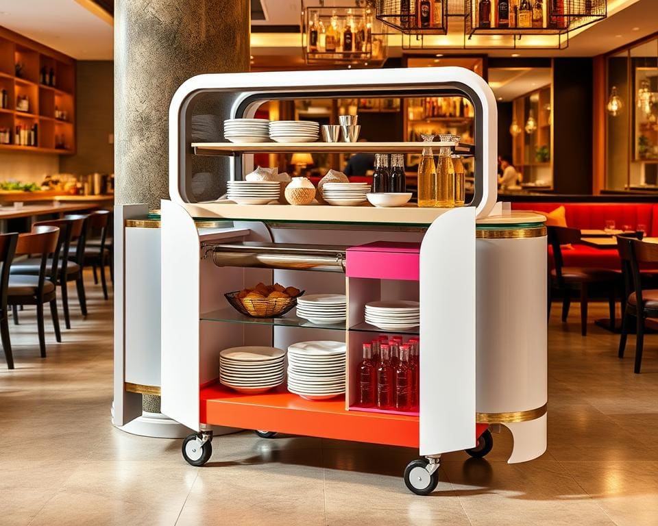Design Servierwagen für Gastronomie