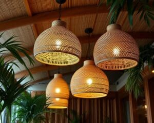 Die schönsten Deckenlampen aus Bambus