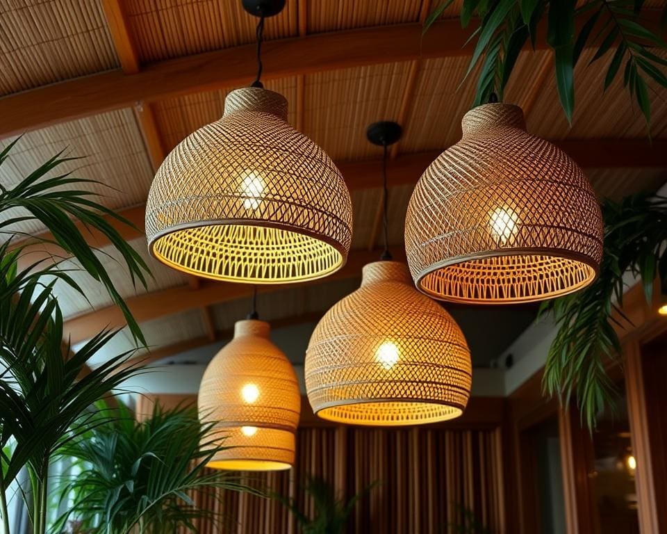 Die schönsten Deckenlampen aus Bambus