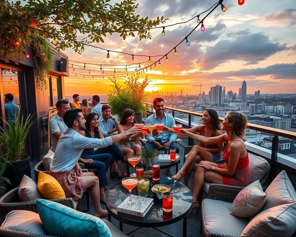 Die schönsten Rooftop-Spots für Cocktails mit Freunden