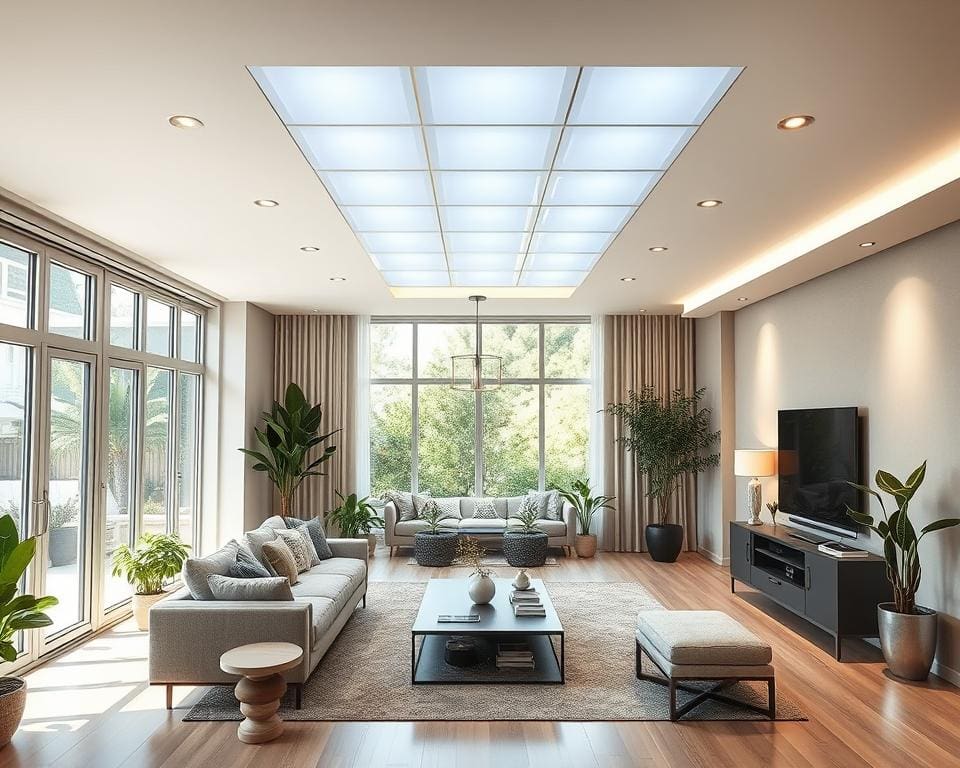 Energiesparende Beleuchtung für Wohnzimmer