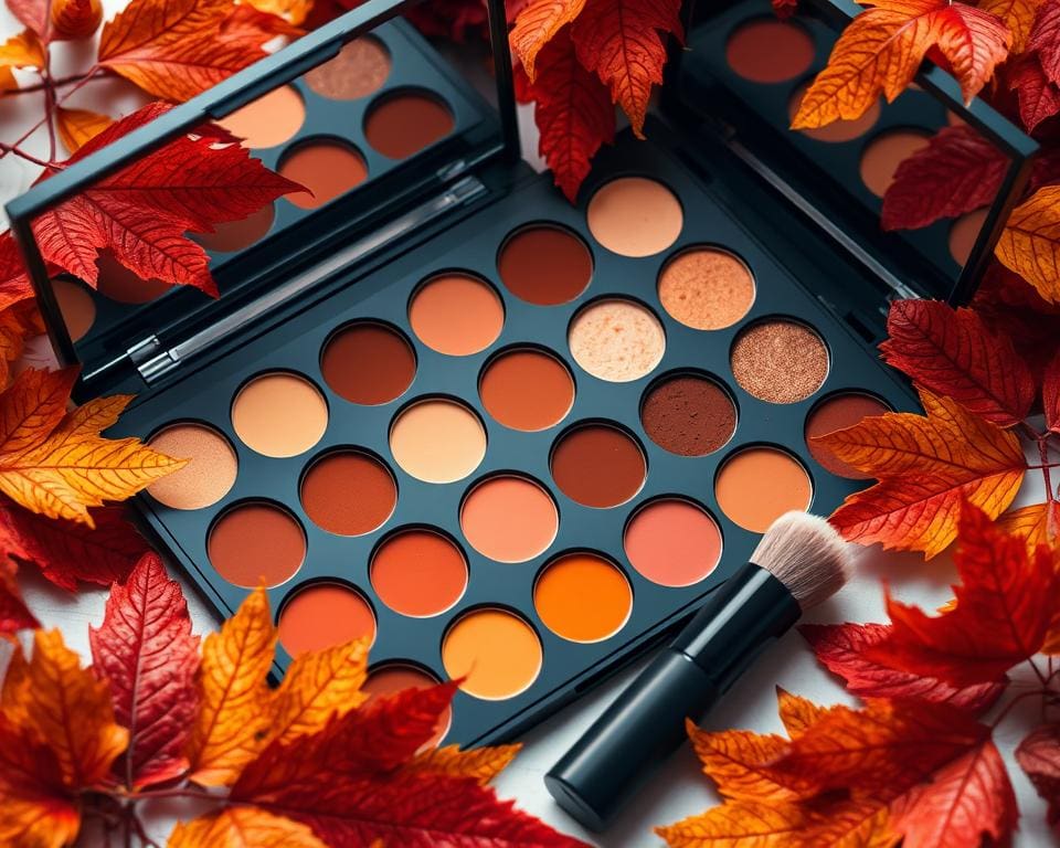 Herbst Make-up Farben
