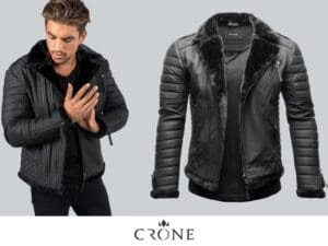 Herren Lederjacken von Crone: Eleganz im Fokus