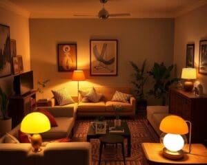 LED-Lampen im Retro-Design für Wohnzimmer