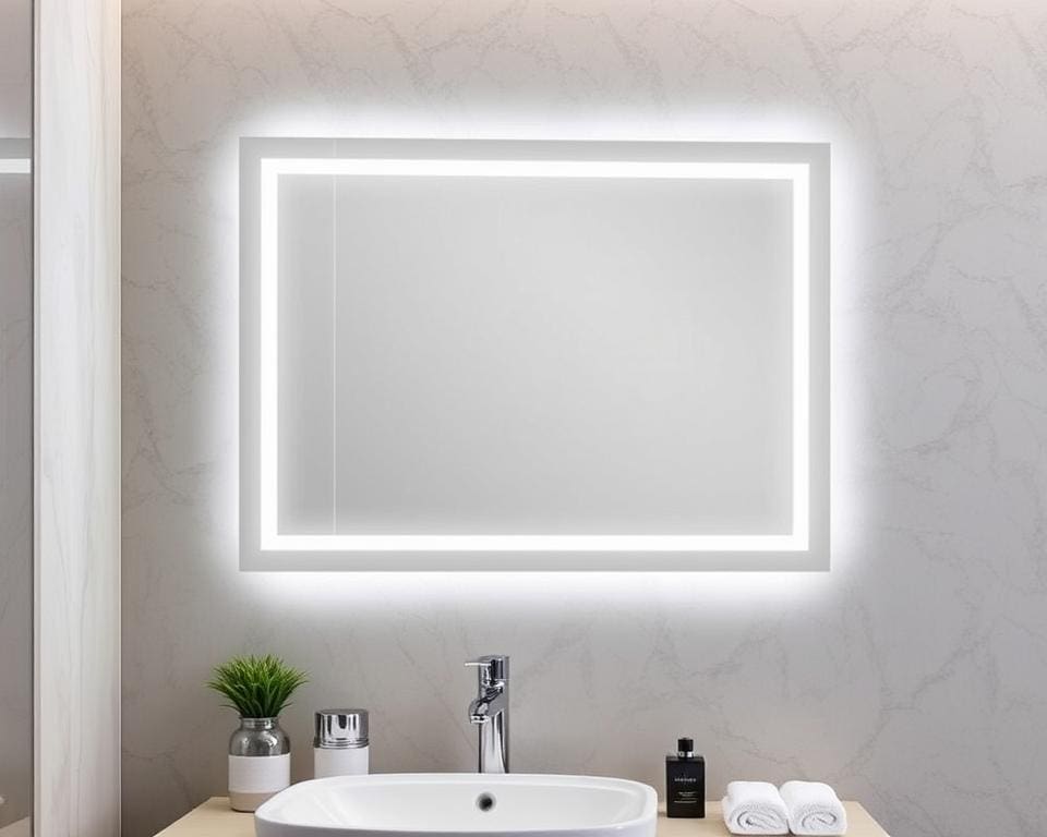 Moderne Badezimmer-Spiegel mit LED-Rahmen