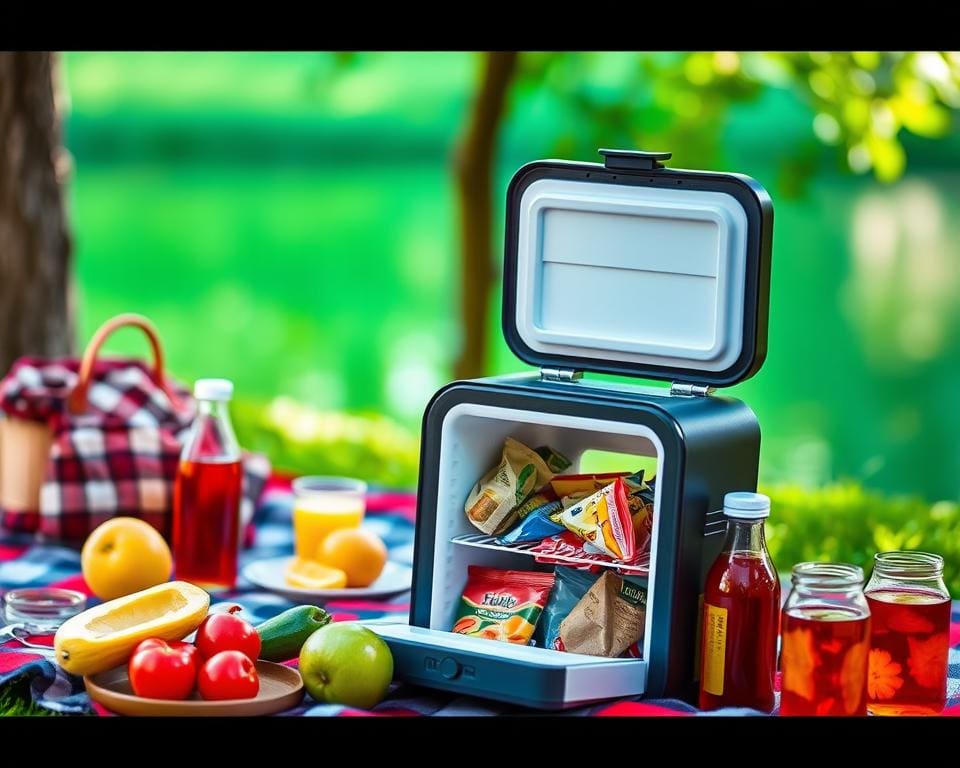 Tragbare Mini-Kühlschränke: Frische Snacks unterwegs